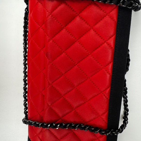 CHANEL 2016-1018 grosgrain leather crossbody with original card - Picture 4 of 12